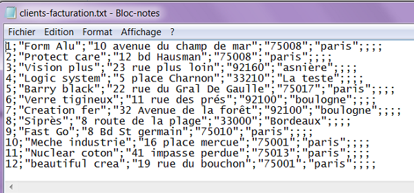 Fichier externe CSV à traiter en mémoire pour importation VBA Excel