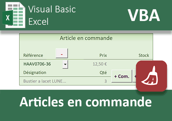 Supprimer des articles de la facture au cours de la commande en VBA Excel