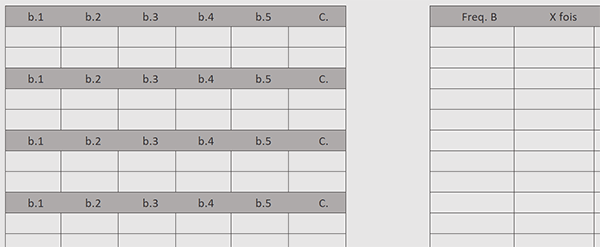 Tableau Excel pour calculer les fréquences des numéros du loto en VBA