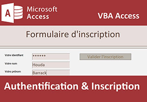 Authentification et inscription en VBA Access