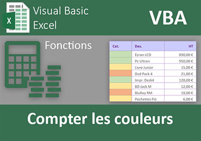 Fonctions Excel pour compter selon les couleurs de fond