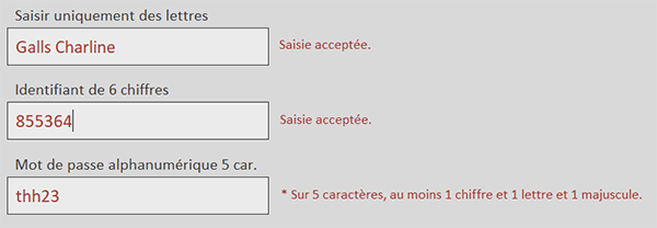 Contrôler la saisie du mot de passe alphanumérique sur un formulaire avec une fonction VBA Access