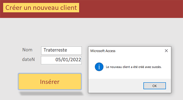 Formulaire Access pour ajouter de nouveaux enregistrements en VBA