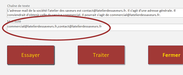 Extraire les adresses mail d-une zone de texte en VBA Access