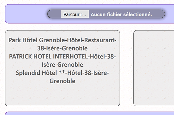 Découper les informations de champ pendant lecture des enregistrements exportés dans un fichier externe CSV