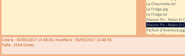 Récupérer attributs de fichiers externes, taille, date en VBA Access