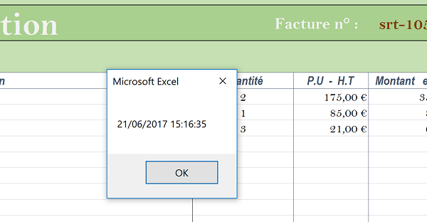 Date et temps à la seconde près sur horloge système pour créer noms et codes uniques en VBA