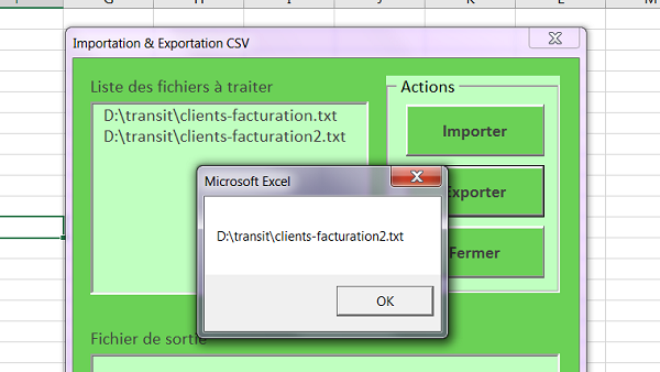 Transmettre chemins accès aux fichiers externes en Vba Excel