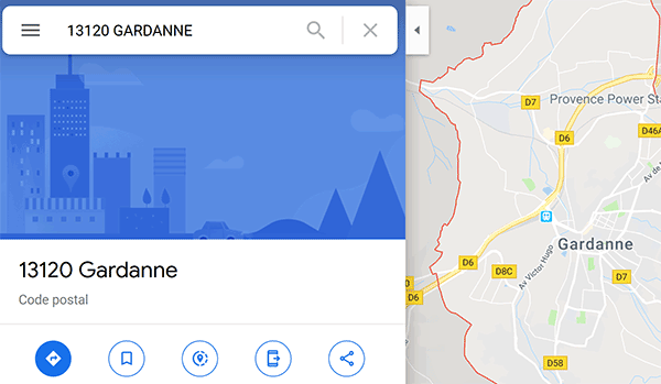 Carte Google Maps générée depuis Excel par création de liens hypertextes en fonction des informations de base de données