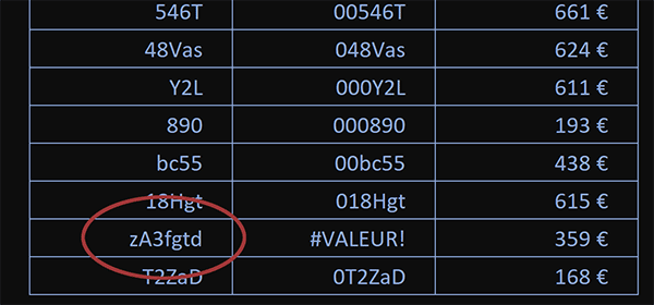 Fonction Excel pour répéter des caractères un nombre variable de fois