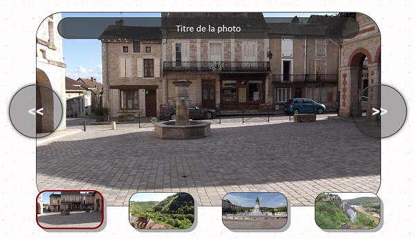 Chargement des images par défaut dans album photos Web par code Javascript publique
