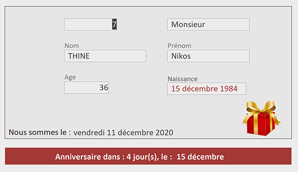 Alertes visuelles sur les dates d-échéance sur un formulaire Access