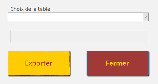 Changer automatiquement les couleurs des boutons du formulaire Access au passage de la souris