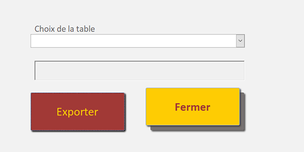 Relief et ombre portée sur des boutons de formulaire Access