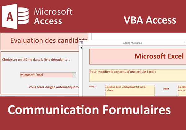 Transférer des informations et paramètres entre formulaires Access