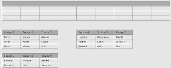 Tableaux Excel à assembler par formule