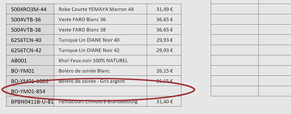 Tableaux Excel à assembler sans lignes vides