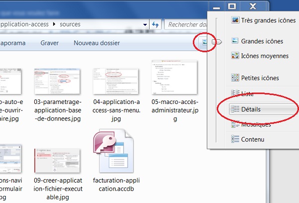 Organisation et tri des fichiers dans les dossiers