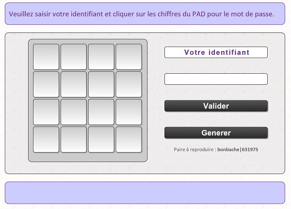 Structure Html pour page identification Web sécurisée pour empêcher saisie mot de passe