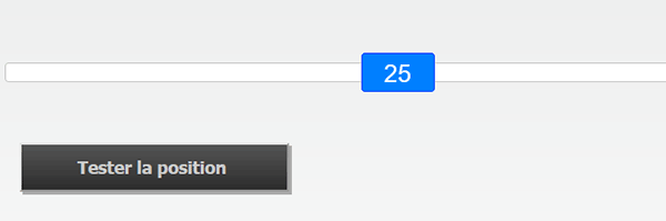 Barre de défilement JQuery avec indicateur de position du curseur de déplacement