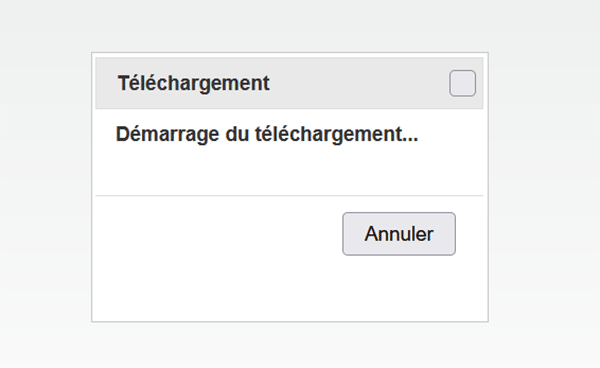 Boîte de dialogue pour télécharger en JQuery