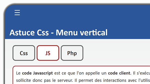 Arrondir les angles du bandeau de navigation avec les styles Css