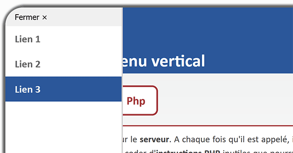 Faire réagir les rubriques du menu Html en couleur au passage de la souris