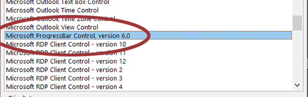 Ajouter une barre de progression (ProgressBar) sur le formulaire Access