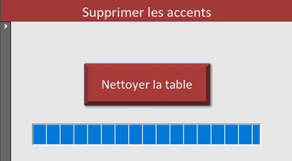Barre de progression sur formulaire Access pour suivre évolution du traitement