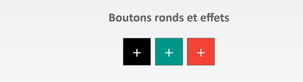 Boutons Html carrés et de couleur sur page Web