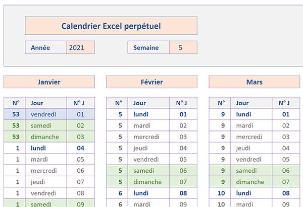 Calendrier mensuel à imprimer : visualiser clairement tout le mois !