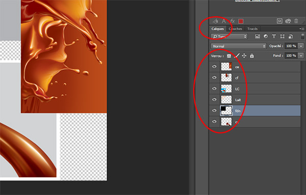 La palette des calques dans Photoshop