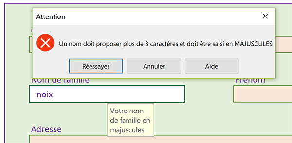 Contrôler et imposer la saisie en majuscules dans les cellules de la feuille Excel