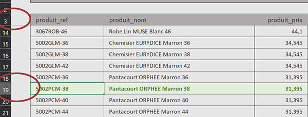 Atteindre la ligne cherchée au double clic sur une référence en VBA Excel