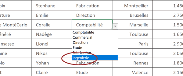 Listes déroulantes multiples et automatiquement ajustées au contenu sur toutes les lignes du tableau Excel