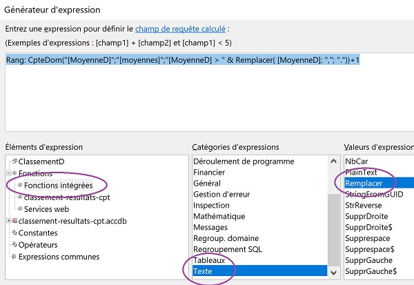 Fonction Access pour remplacer virgule par point afin de réaliser des calculs sur des valeurs décimales