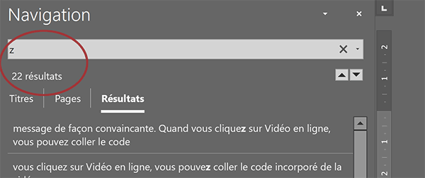 Nombre de répétitions pour une lettre dans un document Word