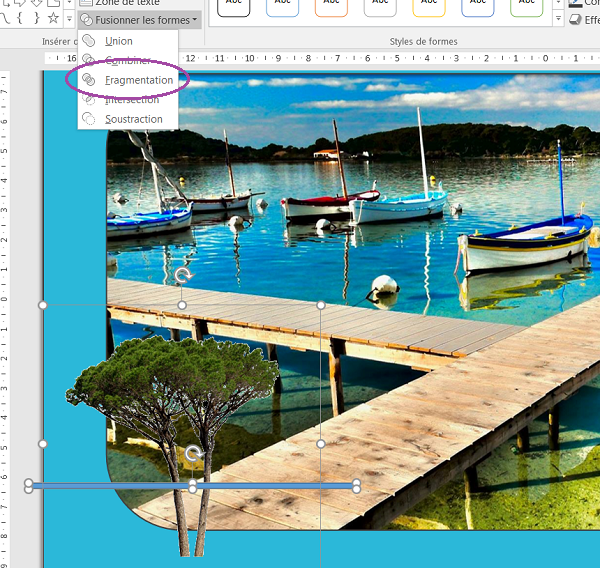 Découper photo en plusieurs images, fragmentation Powerpoint
