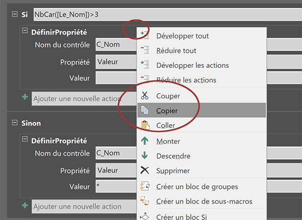 Copier des actions de macros Access pour les répliquer sur d-autres contrôles de formulaires