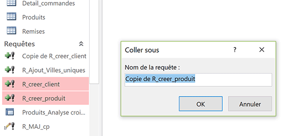 Créer des copies de requêtes Access pour les modifier