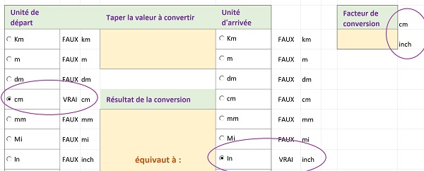 Extraction des informations cochées par utilisateur grâce à fonction Excel RechercheV