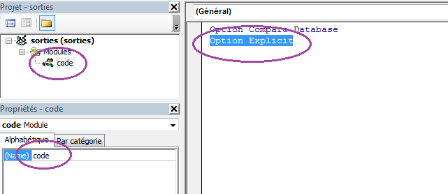 Instruction VBA pour imposer la déclaration et le typage de variables