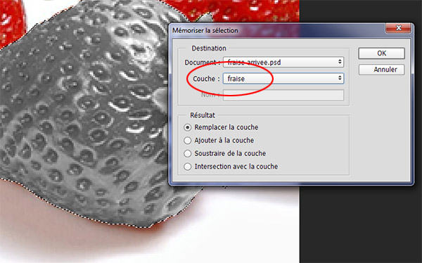 Mémoriser une sélection dans Photoshop
