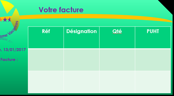 Manipuler un tableau Powerpoint, étirer et déplacer les cellules