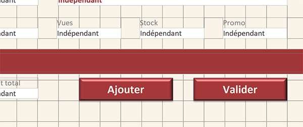 Insérer des boutons de gestion sur le formulaire de commande Access