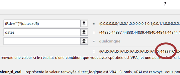 Isoler la date disponible la plus proche par formule Excel