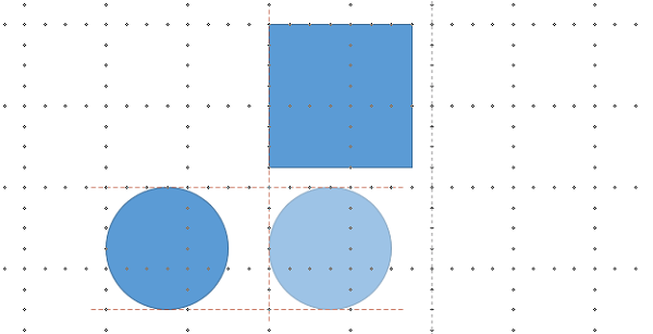 Créer copie forme géométrique Powerpoint à horizontale ou verticale