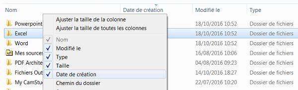 Trier et classer les fichiers dans explorateur Windows