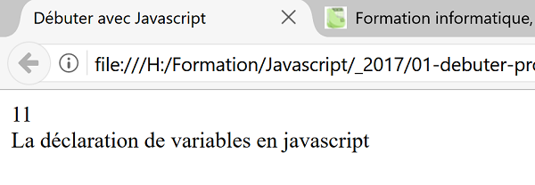 Reconstruire dynamiquement une page HTML par le code Javascript avec inscription des balises