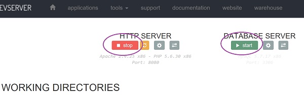 Démarrer serveurs virtuels EasyPhp pour coder sites Web avec le langage PHP